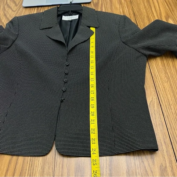 Tahari Dotted Career Blazer - Picture 8 of 10